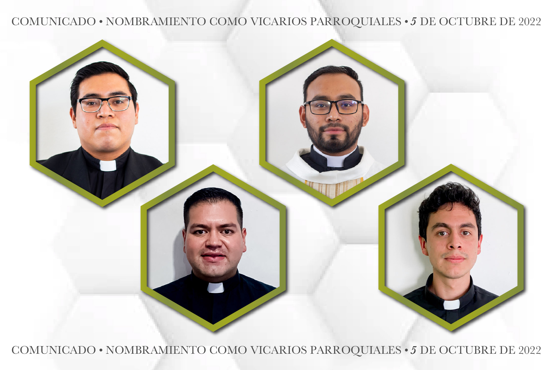 Comunicado Nombramiento como Vicarios Parroquiales