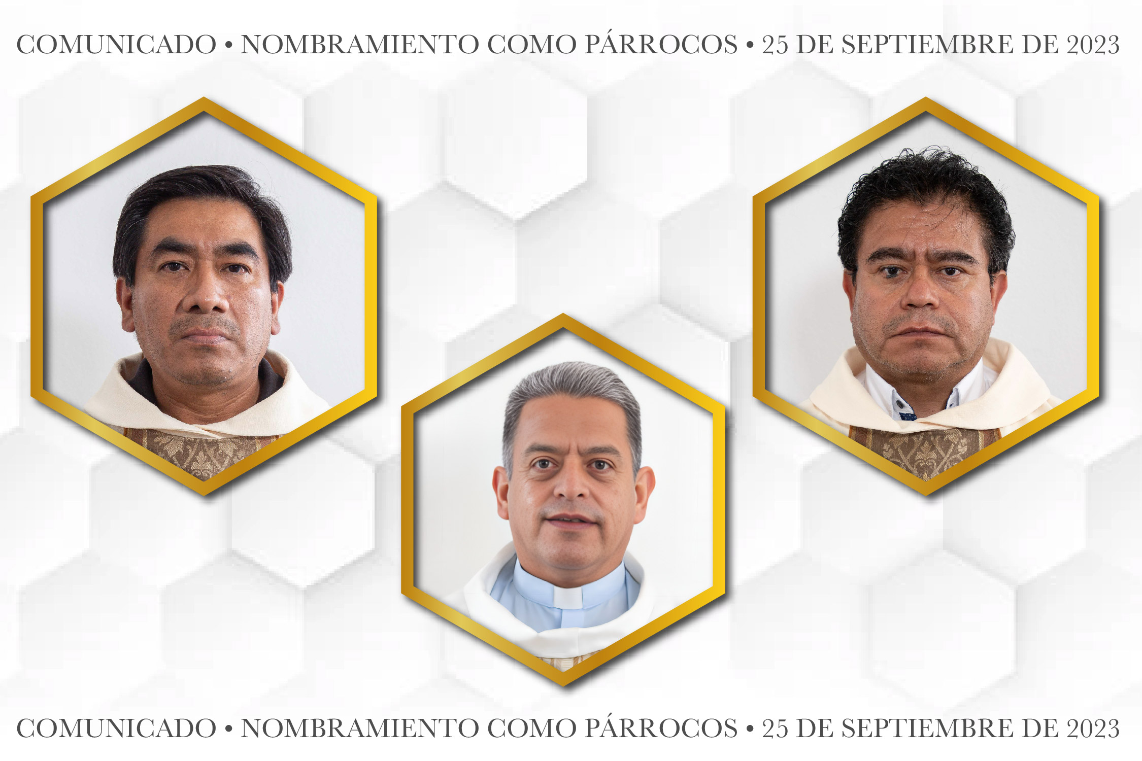 Comunicado Nombramientos como Párrocos