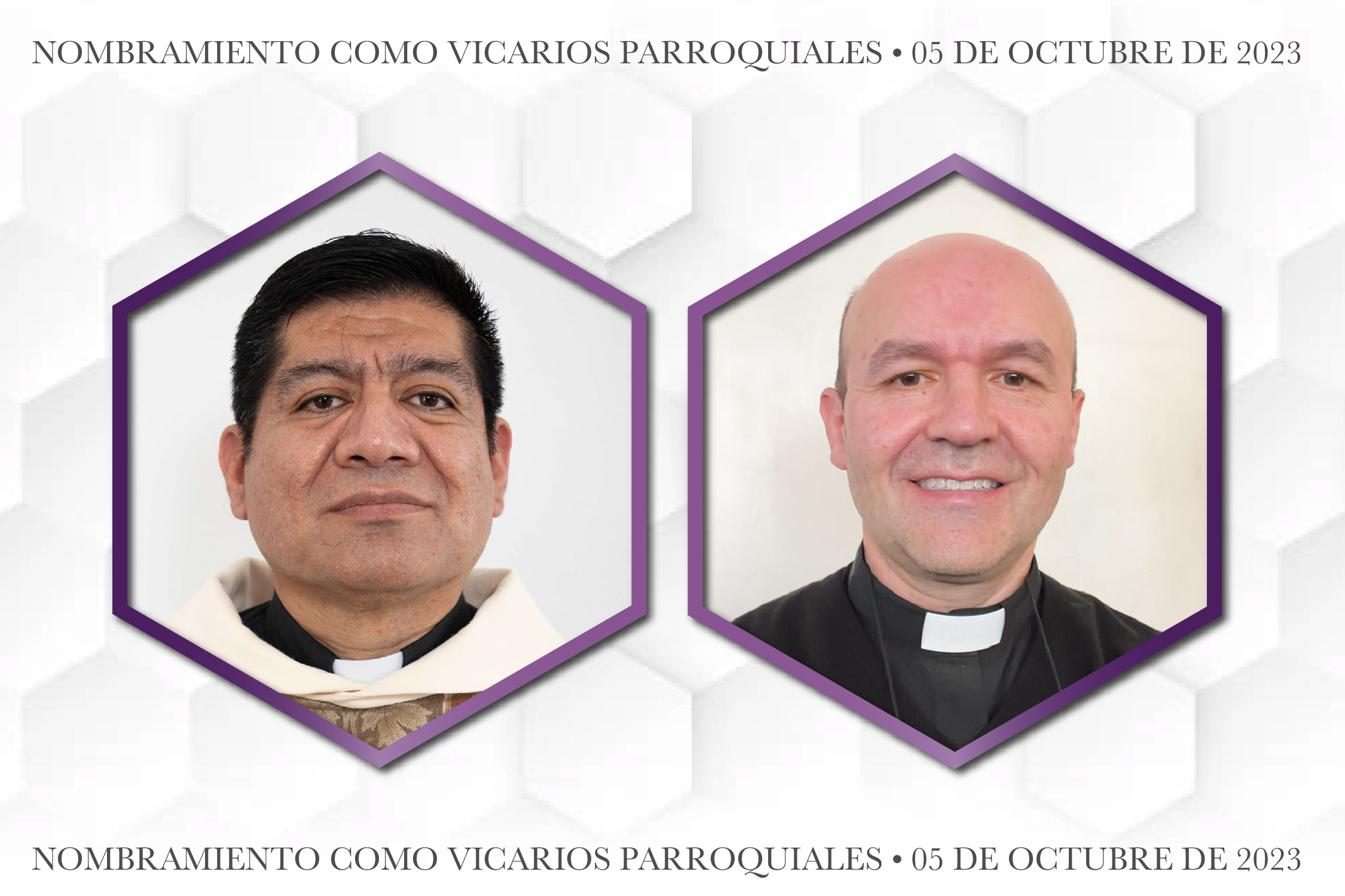 Comunicado  Nombramientos como Vicarios Parroquiales